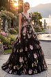 Black Pink Flower