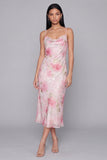 Spaghetti Straps Sparkly Pink Floral Maxi Bodycon Beach Wedding Guest Dress
