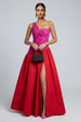 Fuchsia and Red