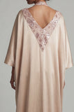 Sparkly Champagne Sequin Long Sheath Halter Mother of the Bride Dress with Slit