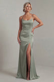 Long Mermaid Sparkly Light Green Sequin Mother of the Bride Dress with Cape