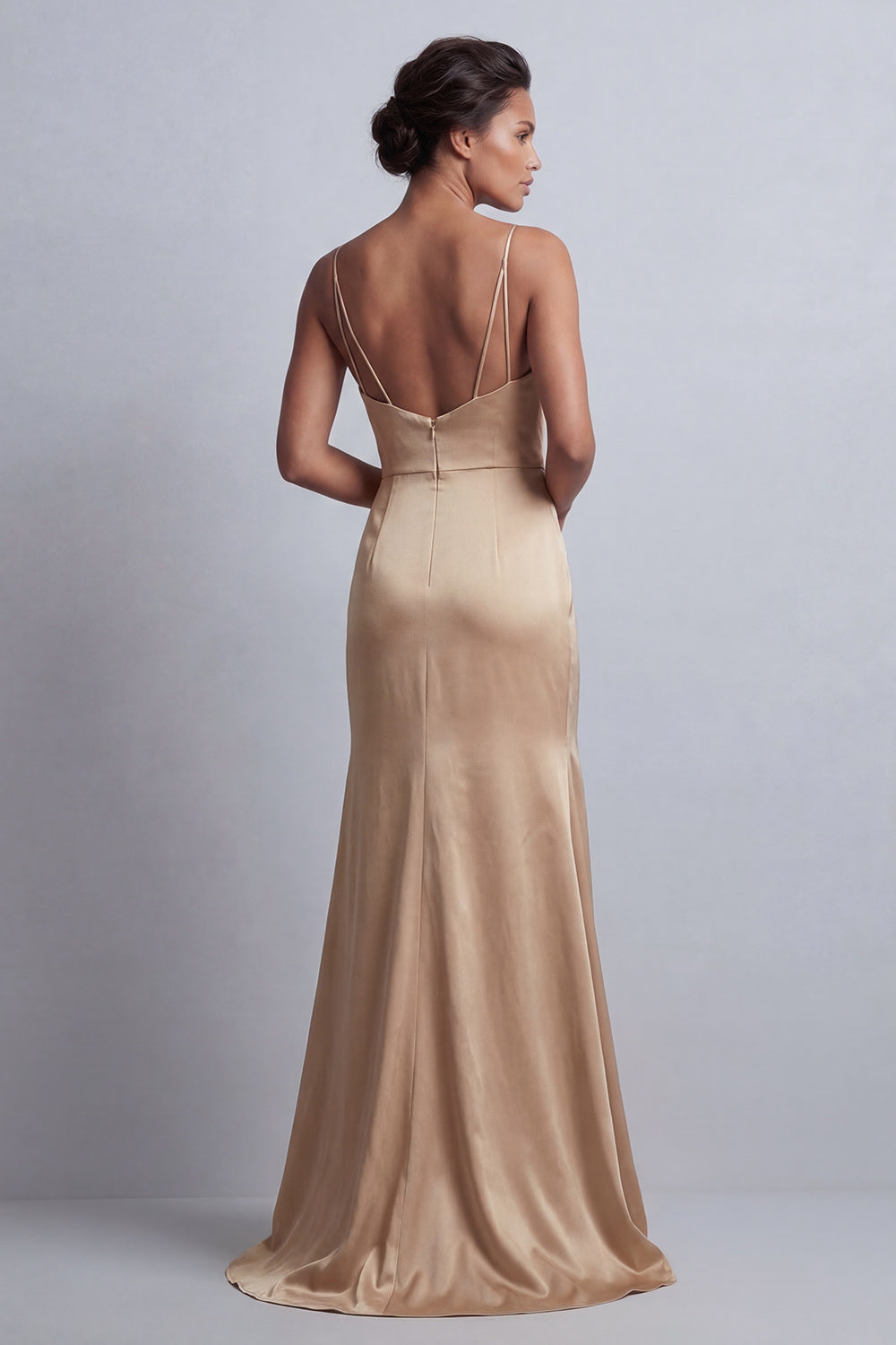 Sparkly Champagne Long Mermaid Beaded Mother of the Bride Dress with Cape