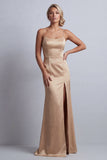 Sparkly Champagne Long Mermaid Beaded Mother of the Bride Dress with Cape