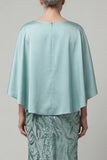 Mermaid Sparkly Blue Sequin Long Mother of the Bride Dress