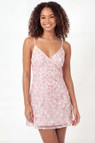 Sparkly Pink Spaghetti Straps Short A Line Floral Sequin Graduation Dress