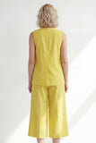 Shawl Lapel Butter Yellow 2 Piece Single Breasted Business Suits