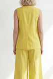 Shawl Lapel Butter Yellow 2 Piece Single Breasted Business Suits