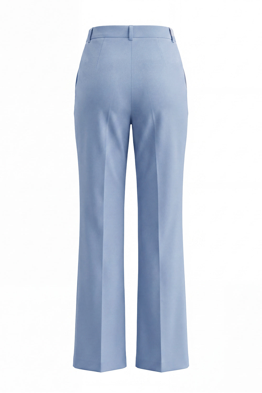 Dusty Blue Notched Lapel 2 Piece Single Breasted Business Suits with Pockets
