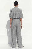Grey 2 Piece Single Breasted Business Suits with Pockets