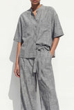 Grey 2 Piece Single Breasted Business Suits with Pockets