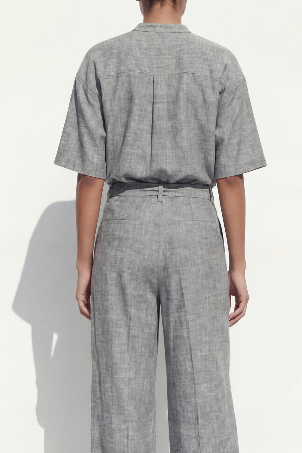 Grey 2 Piece Single Breasted Business Suits with Pockets