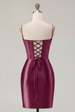Floral Navy Corset Tight Short Homecoming Dress with Beading