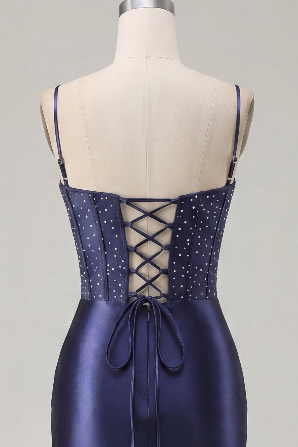 Floral Navy Corset Tight Short Homecoming Dress with Beading