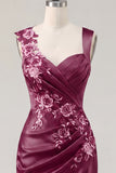 Floral Thick Straps Navy Ruched Tight Short Homecoming Dress