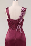 Floral Thick Straps Navy Ruched Tight Short Homecoming Dress