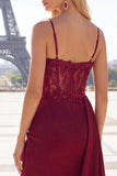 Sparkly Burgundy Tight Short Beaded Ruched Homecoming Dress with Side Cape
