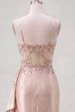 Floral Sparkly Champagne Tight Short Corset Beaded Homecoming Dress with Side Cape