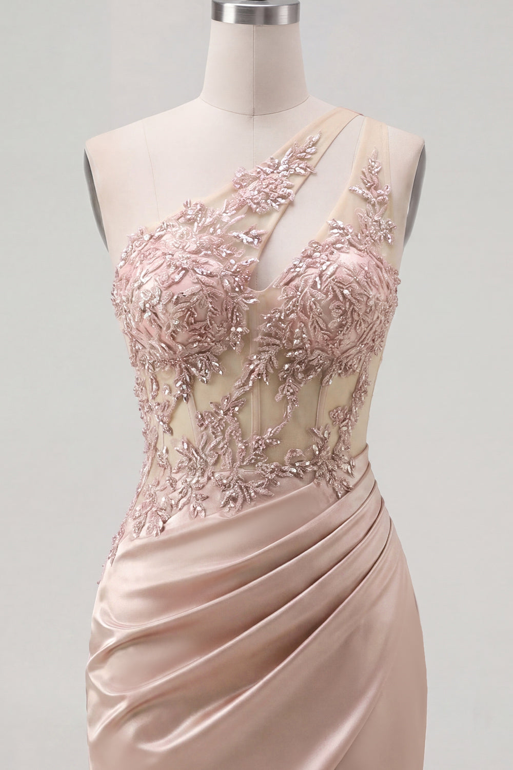 Corset Beaded Sparkly Champagne Tight Short Keyhole Homecoming Dress