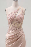 Corset Beaded Sparkly Champagne Tight Short Keyhole Homecoming Dress