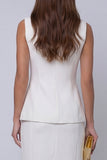 Ivory 2 Piece Single Breasted Business Suits