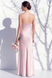 Spaghetti Straps Long Butter Yellow Mermaid Bridesmaid Dress with Slit