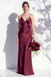 Butter Yellow Spaghetti Straps Long Mermaid Bridesmaid Dress