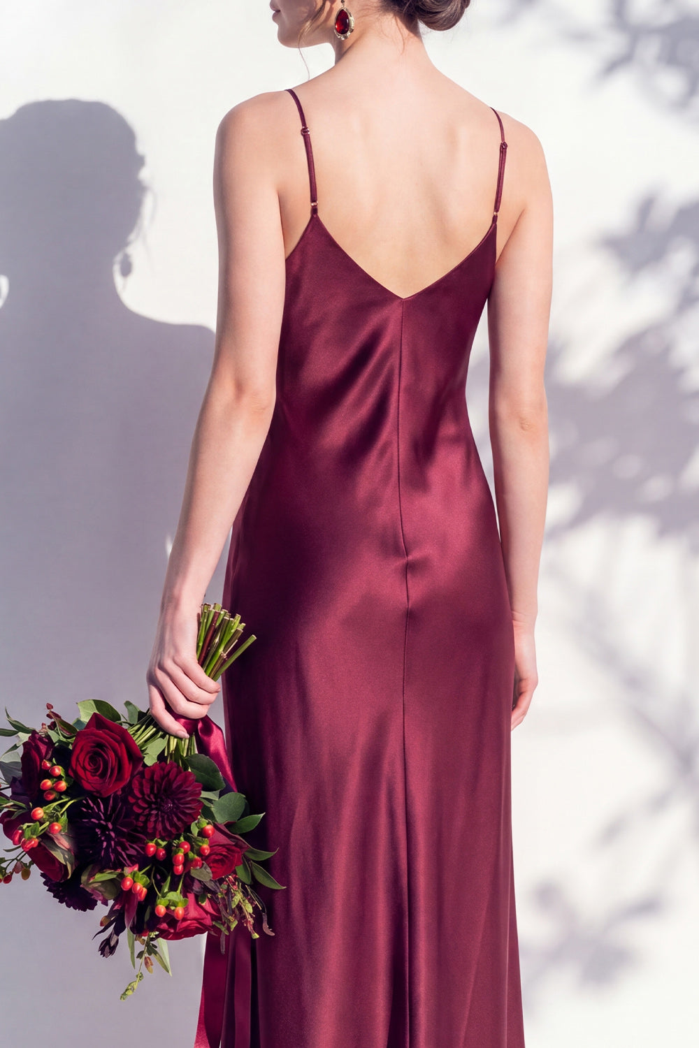 Butter Yellow Spaghetti Straps Long Mermaid Bridesmaid Dress