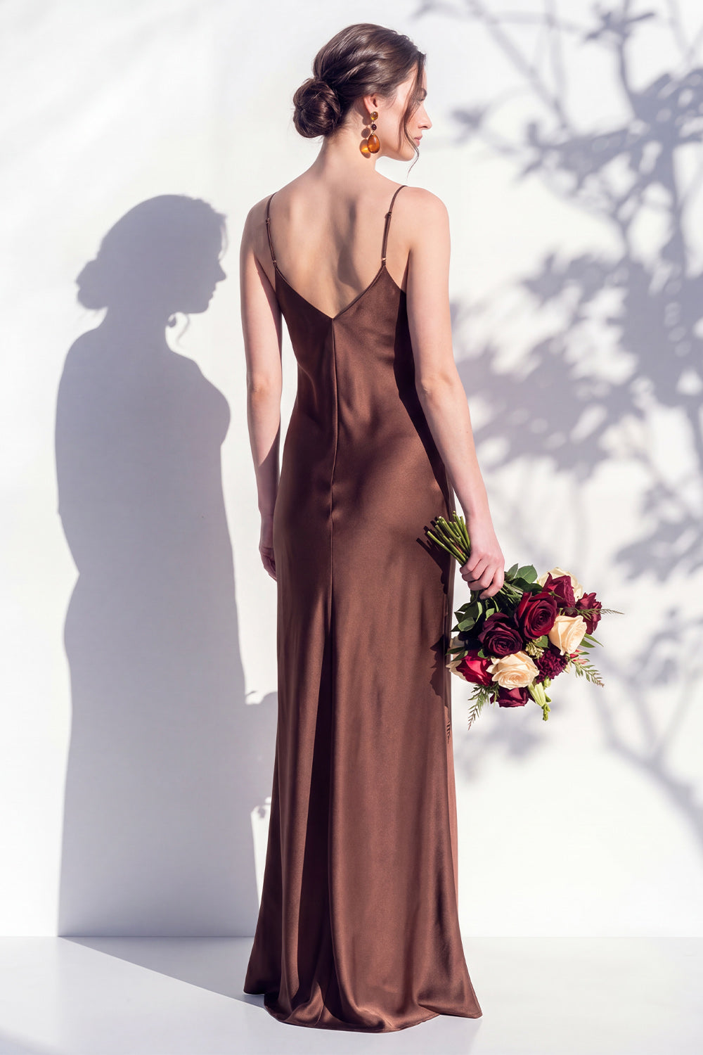 Butter Yellow Spaghetti Straps Long Mermaid Bridesmaid Dress