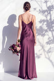 Butter Yellow Spaghetti Straps Long Mermaid Bridesmaid Dress