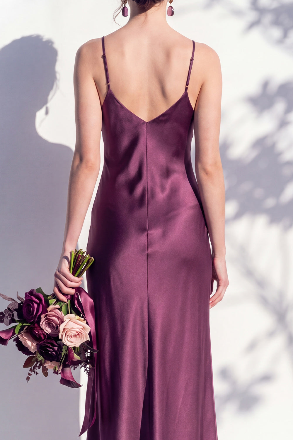 Butter Yellow Spaghetti Straps Long Mermaid Bridesmaid Dress