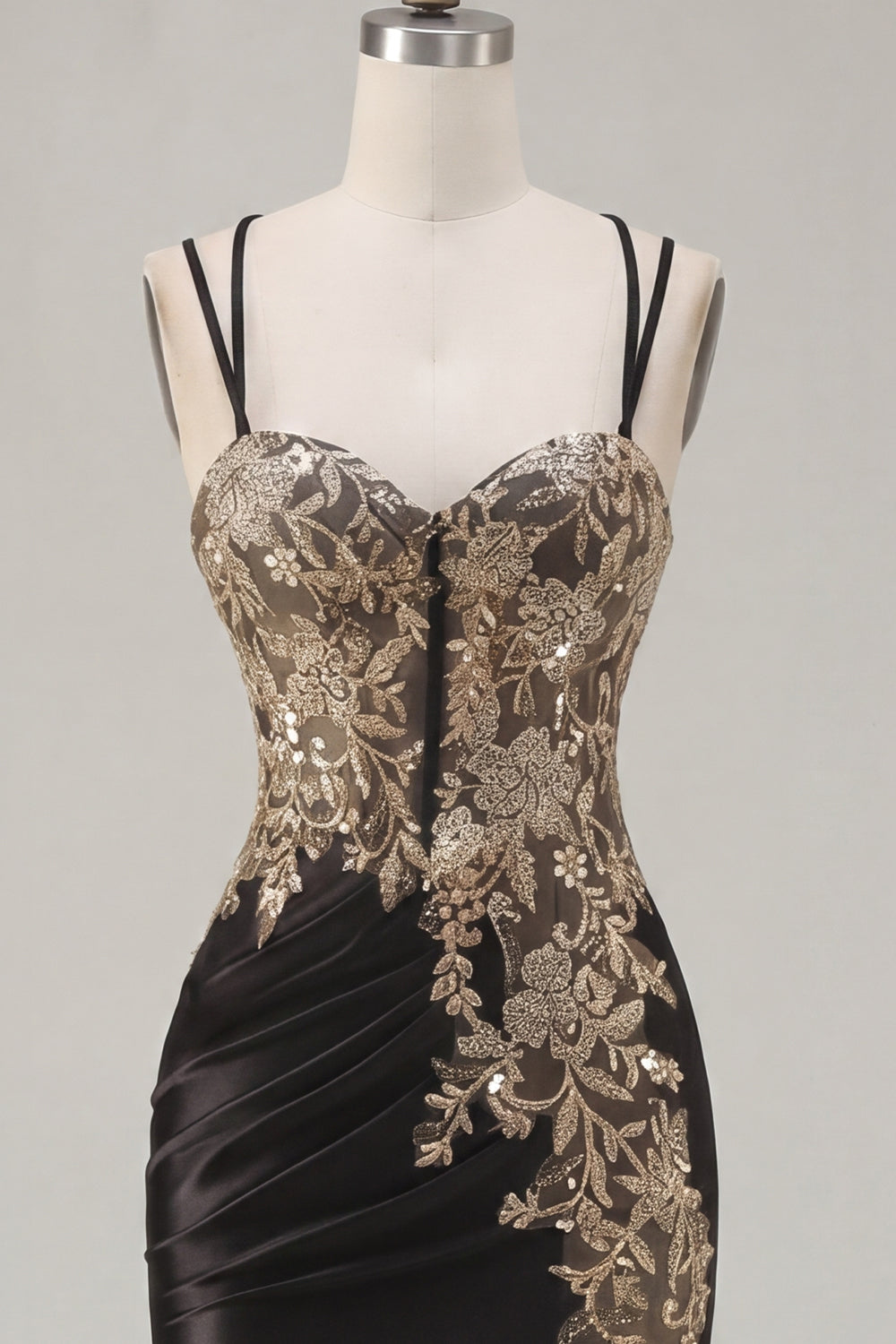 Tight Short Corset Sparkly Dark Green Ruched Appliqued Homecoming Dress with Slit
