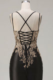 Tight Short Corset Sparkly Dark Green Ruched Appliqued Homecoming Dress with Slit