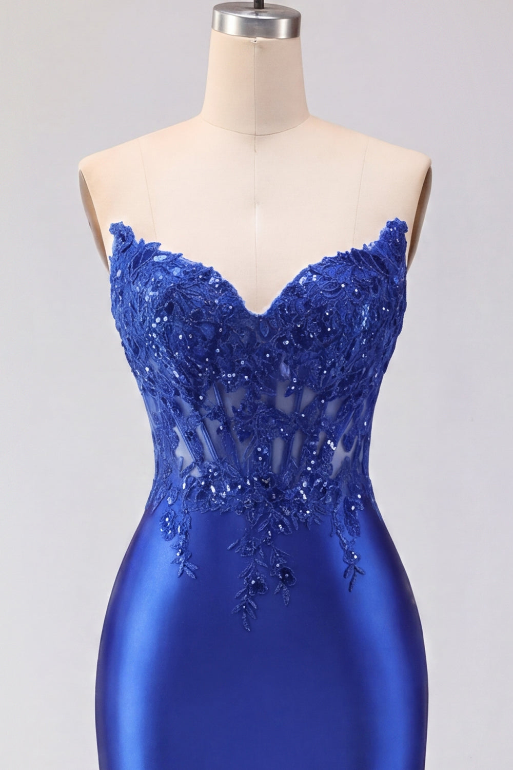 Red Corset Tight Short Strapless Homecoming Dress with Lace