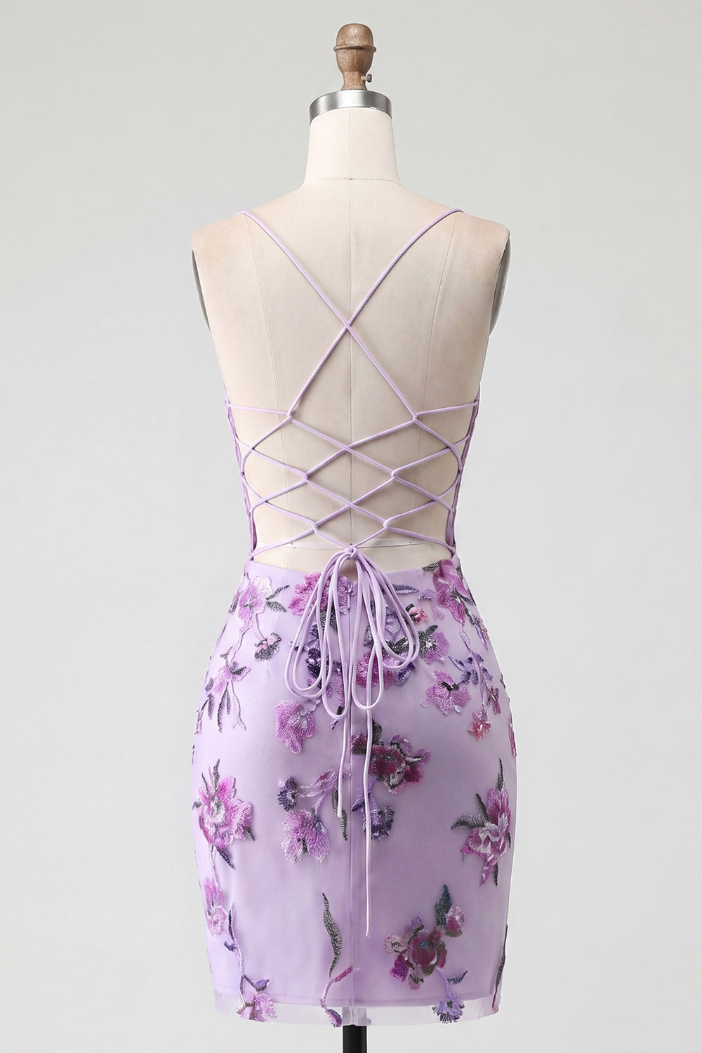 Floral Halter Corset Tight Short Sparkly Blush Beaded Homecoming Dress