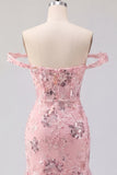 Sparkly Blush Floral Corset Tight Short Beaded Homecoming Dress