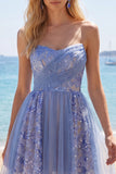 Sparkly Grey Blue Corset Short Ruched Homecoming Dress with Lace