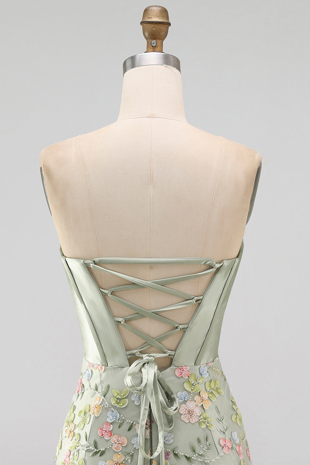 Floral Sweetheart Tight Pink Short Corset Homecoming Dress