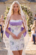 White Purple Flower