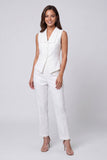 Ivory Shawl Lapel 2 Piece Single Breasted Slim Fit Business Suits