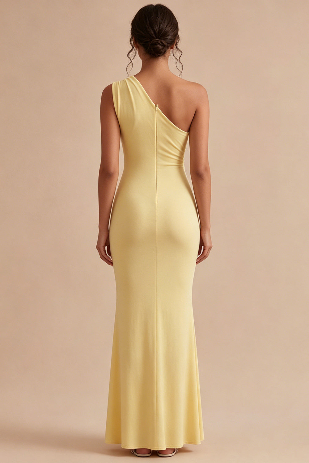 Daffodil One Shoulder Mermaid Long Formal Dress