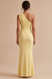 Daffodil One Shoulder Mermaid Long Formal Dress