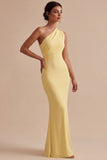 Daffodil One Shoulder Mermaid Long Formal Dress