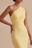 Daffodil One Shoulder Mermaid Long Formal Dress