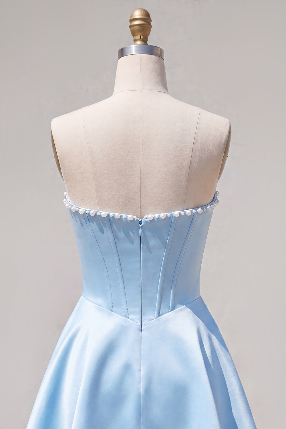Fuchsia Corset Satin A-Line Short Homecoming Dress with Beading