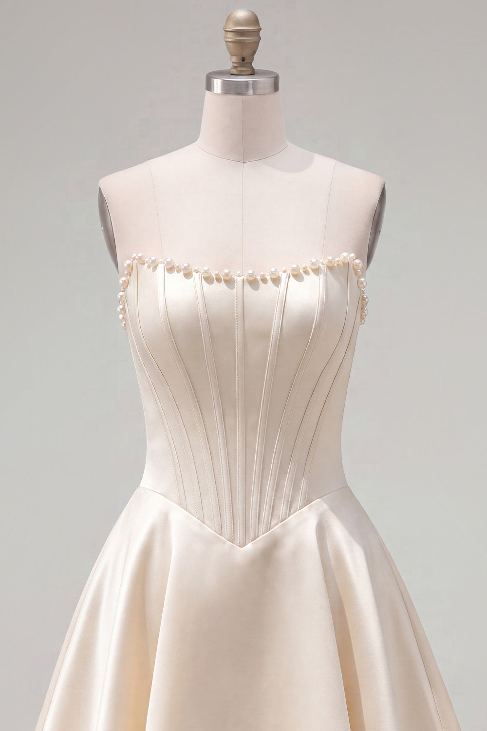 Fuchsia Corset Satin A-Line Short Homecoming Dress with Beading