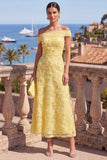 Sage Green Beaded Floral A Line Maxi Off the Shoulder Wedding Guest Dress