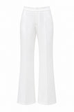 2 Piece Strapless White Double Breasted Business Suits with Pockets