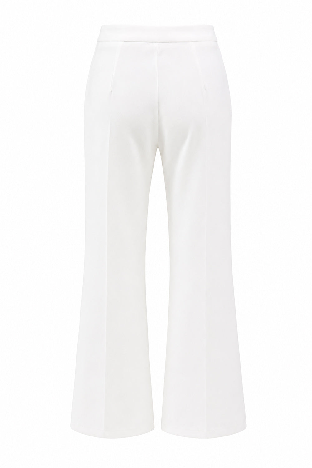2 Piece Strapless White Double Breasted Business Suits with Pockets