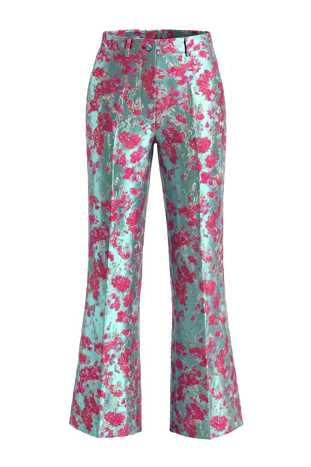 2 Piece Dusty Green Floral Slim Fit Prom Suits