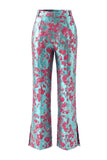 2 Piece Dusty Green Floral Slim Fit Prom Suits
